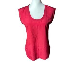 J. Crew Red / Pink Sleeveless Shell Sz 0